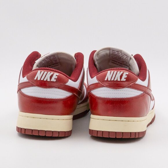 NIKE Dunk Low PRM Vintage “Team Red” Sz 14.5W / 13M **EUC in BOX** (FJ4555-100) - Picture 3 of 4